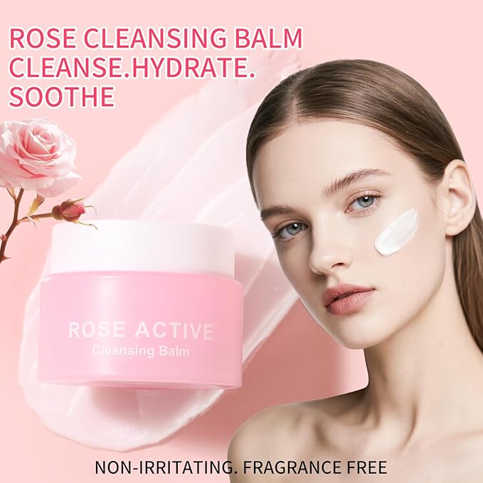 Makeup Melting Cleansing Balm, Deep Clear Cleansing Balm, Hydrating Makeup Remover, Face Cleanser, Oil Based Cleanser for All Skin Types (3.3 Fl.Oz, 100g)