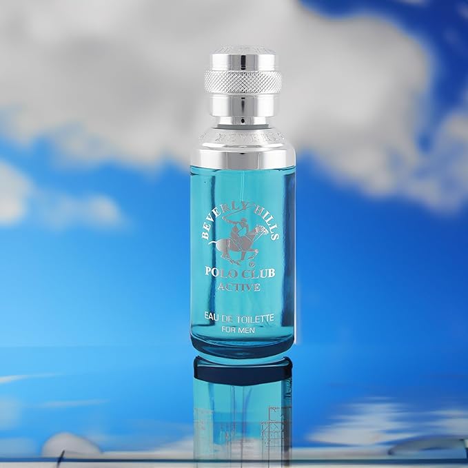 Beverly Hills Polo Club Cologne for Men Bonus Pack Designer Eau De Toilettes 3.4oz + 0.5oz 2 count (Active)