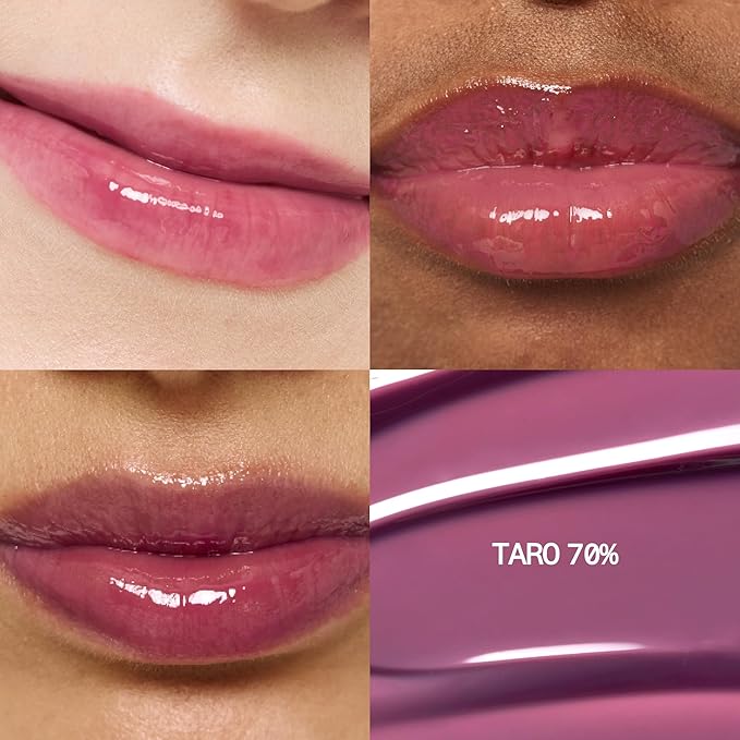 fwee 3D Voluming Gloss 70% (Rich) | Taro 70% | High Shine, Non-Sticky Lip Gloss for Makeup | Long-Lasting, Moisturizing Gel Formula | 30%, 70% Pigment Options | 5.3g
