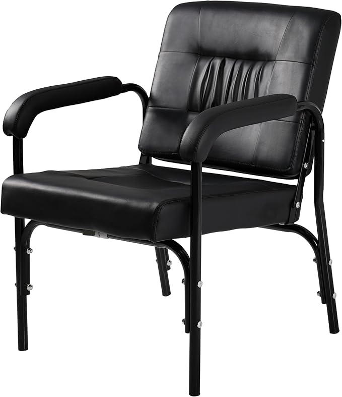 Shampoo Chair for Salon,Adjustable Reclining Up to 150°Salon Seat for Barber,Hair Stylist,Leather Shampoo Bowl Spa Beauty Equipment for Beauty Shop