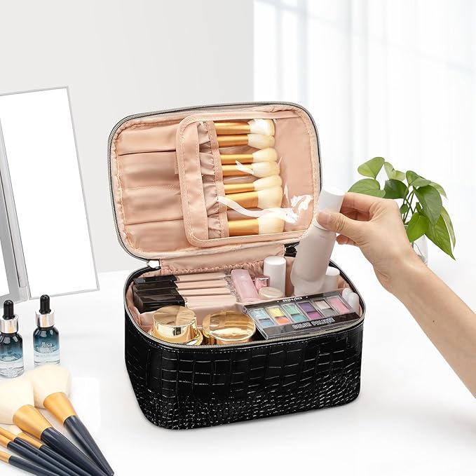 Ocheal makeup bag, portable cosmetic