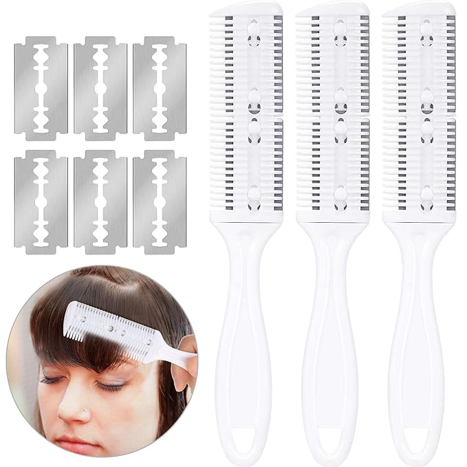 3-Piece Razor Comb Set: Thinning