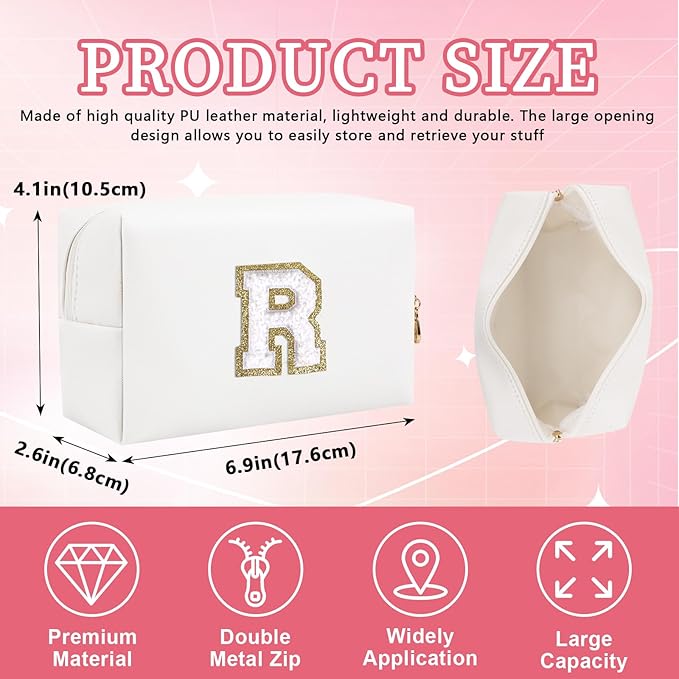 Personalized initial letter patch makeup