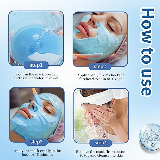 23 Fl Oz Jelly Mask Powder for Facials Professional Natural Gel Face Masks, Hydrating & Moisturizing Jelly Mask SkinCare（Hyaluronic Acid）