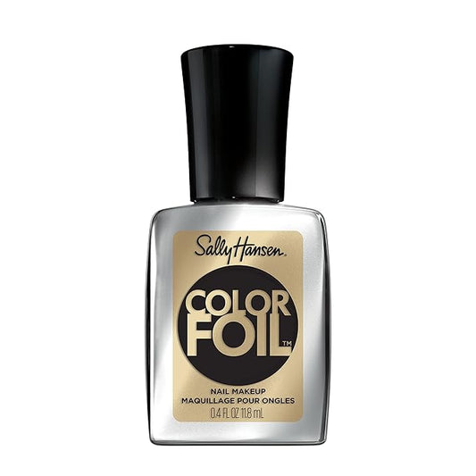 Sally Hansen Color Foil Nail Polish Gold Standard, 0.33 Fl Oz (Pack of 1)