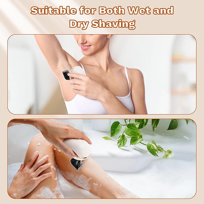 Electric Razors for Women, 7D Electric Shaver for Women, 5 in 1 Lady Shavers, Wet/Dry Bikini Trimmer, Rechargeable Facial Hair Removal, Painless Face Razor for Arms Legs Armpit Pubic Area