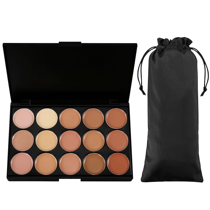 15 Colors Cream Foundation & Contour Palette, Professional