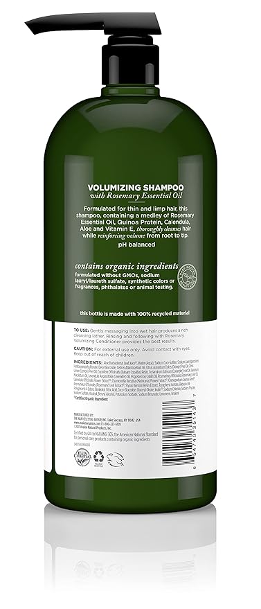 Avalon Organics Shampoo, Rosemary Shampoo, 32 Fl Oz