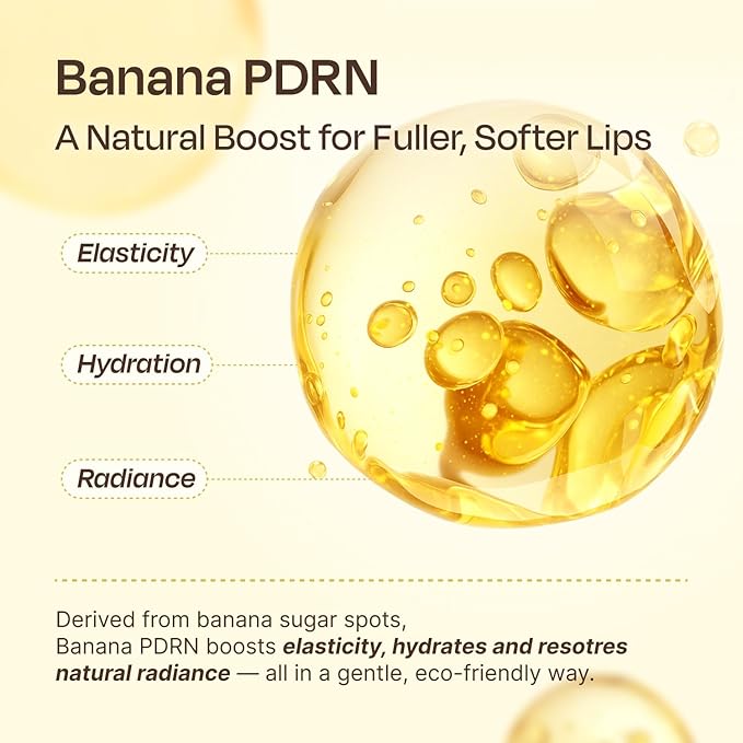 Celladix Overnight Lip Plumping Mask with Banana PDRN – Pudding-Like Melting Balm Texture, Vanilla Scent – Hydrating & Mild Plumping Treatment for Kissable Lips with Honey & Collagen, 0.5 Fl oz