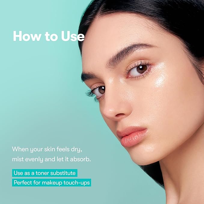 VT COSMETICS PDRN Glow Ampoule, PDRN Facial Mist, Deep Hydration Spray Serum, Vegan Skin Care, Light-weight Face Moisturizer, Plumping Effect, Fragrance-Free, Korean SkinCare (3.38 fl oz / 100 ml)