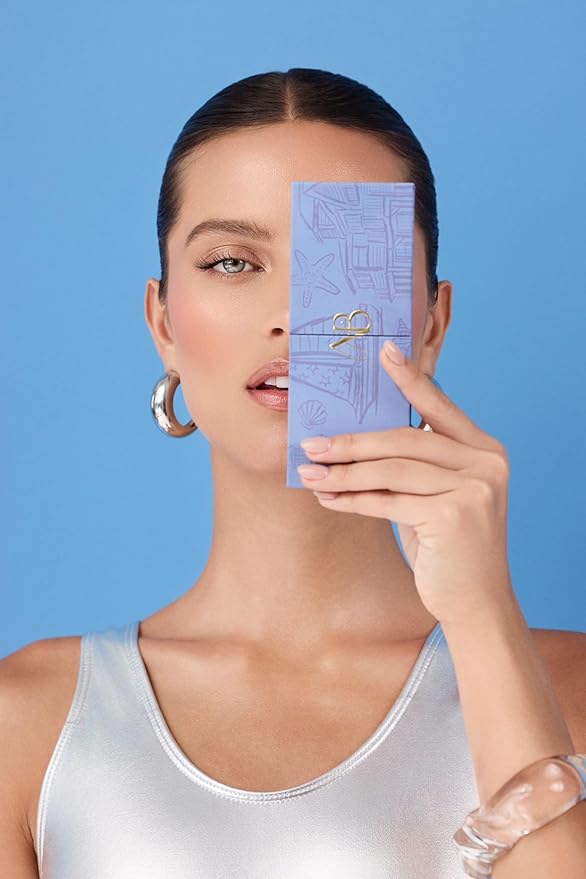 Hamptons Polish & Glowww Palette – 5-Piece Refillable Makeup Palette for Radiant Skin - Highlighters, Blush, Contour & Eye Shadows - Blendable, Long-Lasting, Vegan & Cruelty-Free