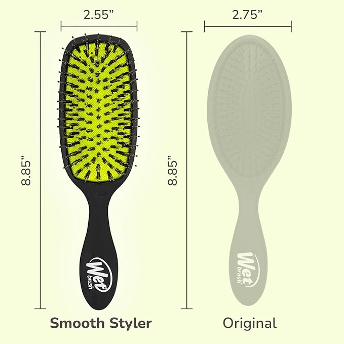 Wet Brush Shine Enhancer Hair Brush, Purple - Exclusive Ultra-soft IntelliFlex Bristles - Natural Boar Bristles Leave Hair Shiny And Smooth For All Hair Types - For Women, Men, Wet And Dry