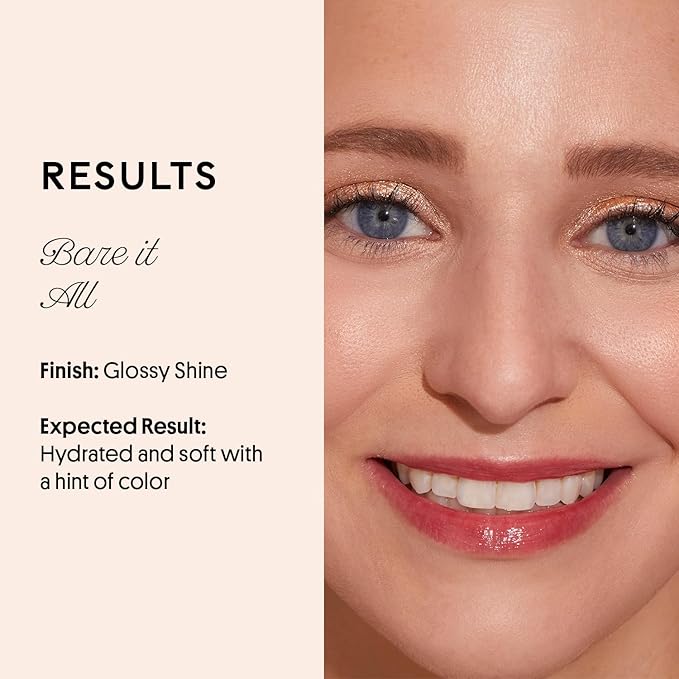 Winky Lux Flush Barely There Sheer Tinted Lip Oil - Hydrating Lip Gloss Tint, Coral Glossy Lip Balm, Juicy Non Sticky Long Lasting Formula, Infused with Jojoba Oil & Soft Vanilla Scent