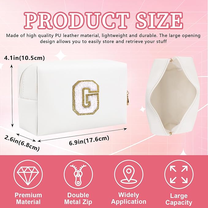 Personalized initial letter patch makeup