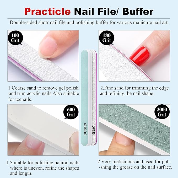 2PCs Gel Nail Polish Remover - 30ML,Fast & Easy, with Roller Cuticle Oil, No Need to Wrap and Soak, Remove Gel Polish in 2-5 Minutes at Home, No Damage to Nails, with Cuticle Pusher Tool,Nail File