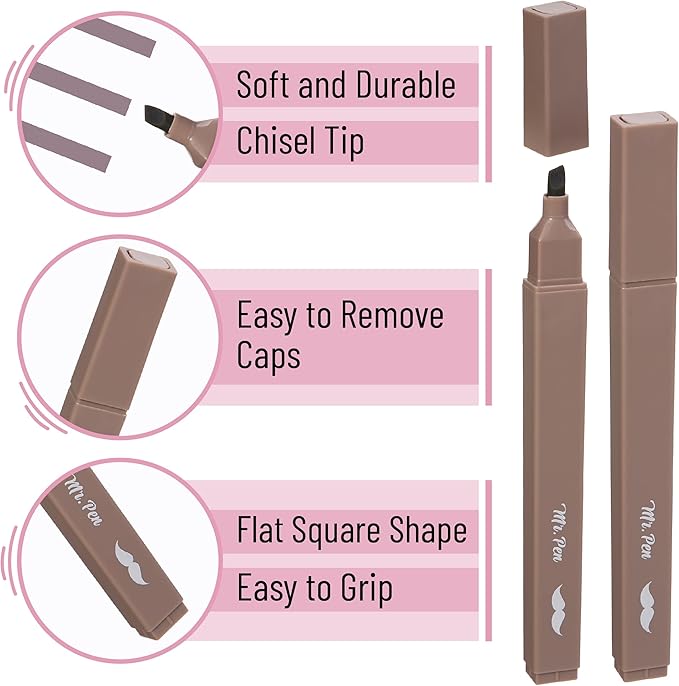 Mr. Pen- Aesthetic Highlighters, 8 pcs, Chisel Tip, Autumn Colors, Cute Highlighters Assorted Colors