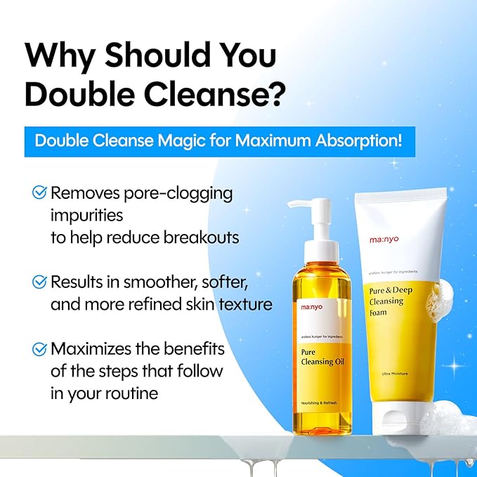 ma:nyo Pure Cleansing Oil, Natural Oil Cleanser for Face, Makeup Blackhead Remover, Korean Skin Care, 6.76 fl oz (200ml)