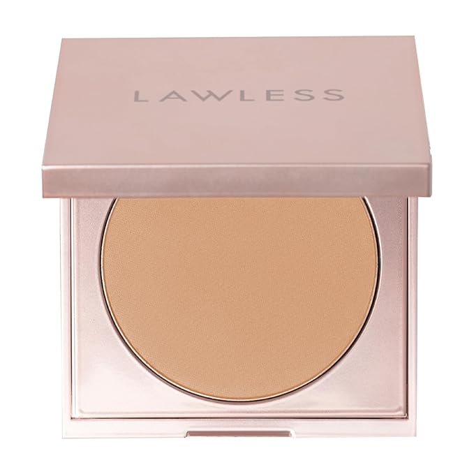 LAWLESS Women's Talc Free Skin Smoothing Powder, Medium, Tan, 0.34 Ounce