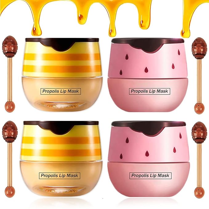 4PCS Nourishing Bee Lip Balm Honey