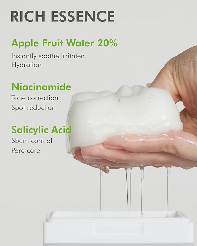 DERMAL Apple Peeling Toner Pad – Gentle Exfoliating and Hydrating Toner Pads with AHA, BHA, and PHA for Smoother, Radiant Skin - Facial Peels, Resurfacing Facial Exfoliants, 80pads