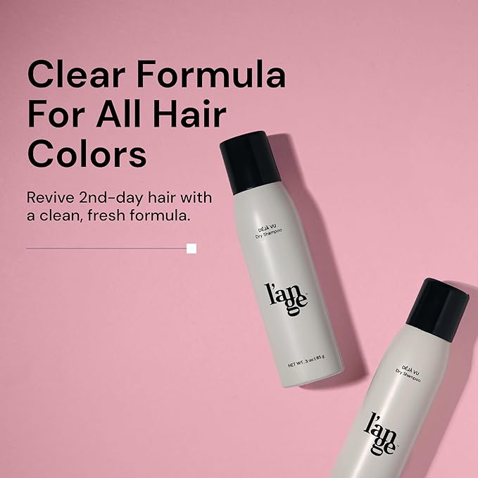 L'ANGE HAIR Deja Vu Dry Shampoo for Women - Ideal for All Hair Types, Light Oil Absorption, Restores Volume & Body, Clean Fresh Scent, Easy to Blend, Texture Shampoo for Women, Sulfate & Paraben Free