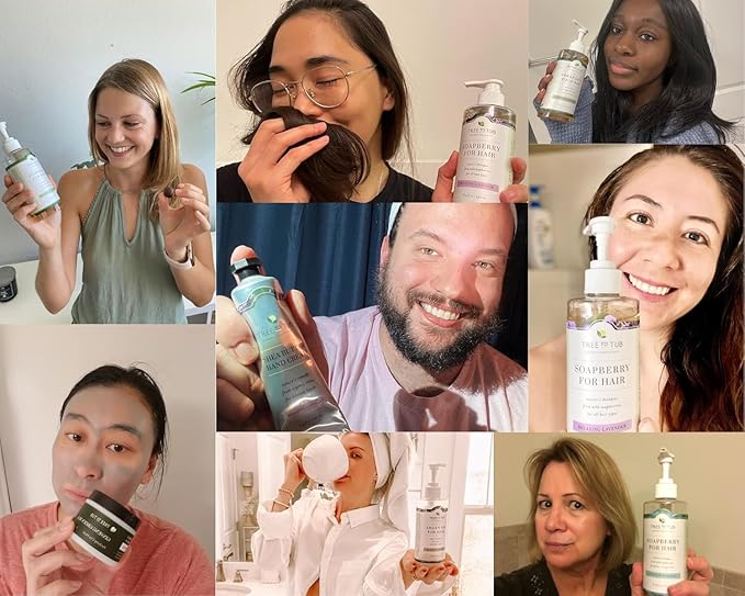 Tree to Tub Hydrating Face Moisturizer for Dry & Sensitive Skin - Water Based Hyaluronic Acid Facial Moisturizer, Vitamin C & E Face Cream for Women & Men w/Organic Aloe, Green Tea, Natural Ginseng