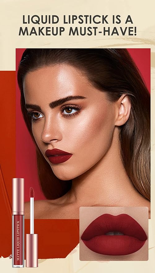 BestLand 12Pcs Matte Liquid Lipstick + Lip Liner