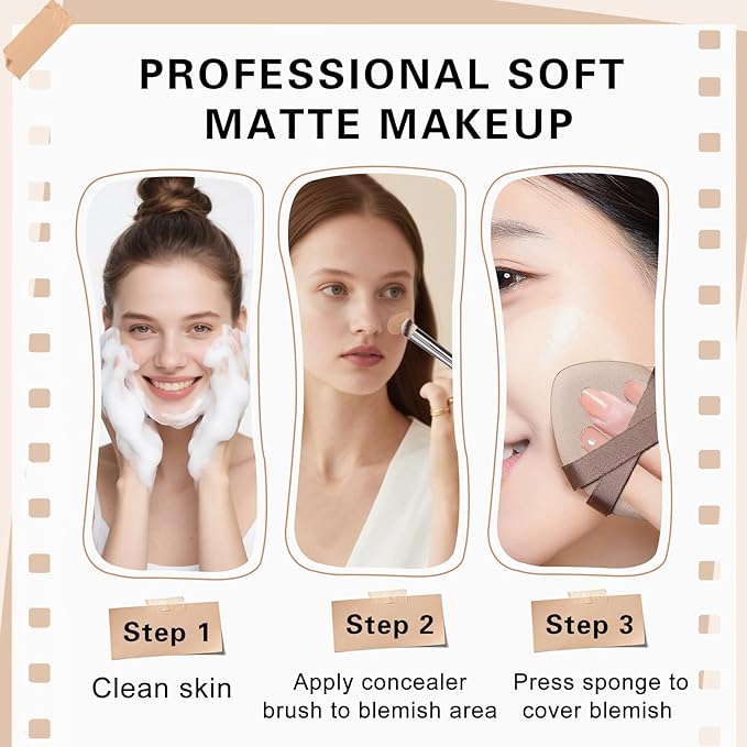 Dark Circles Under Eye Concealer Full Coverage,Long-lasting Under Eye Corrector for Dark Circles,Makeup Concealer for Older Women,Tattoo Cover up Makeup Waterproof (06 SUN KISSED)