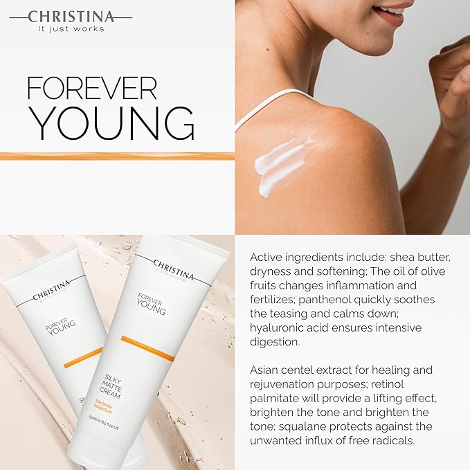 -CHRISTINA- Forever Young - Silky Matte Cream For All Skin Types 250ml