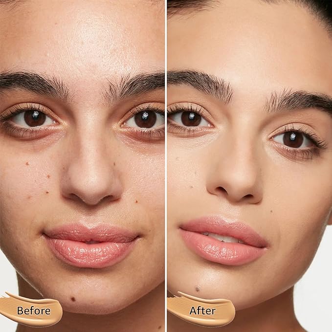 Mushroom Head Air Cushion CC Cream - Tattoo Cover up Makeup Waterproof Long-Lasting Moisturizing Concealer Foundation, Even Skin Tone for All Skin Types (Natural)