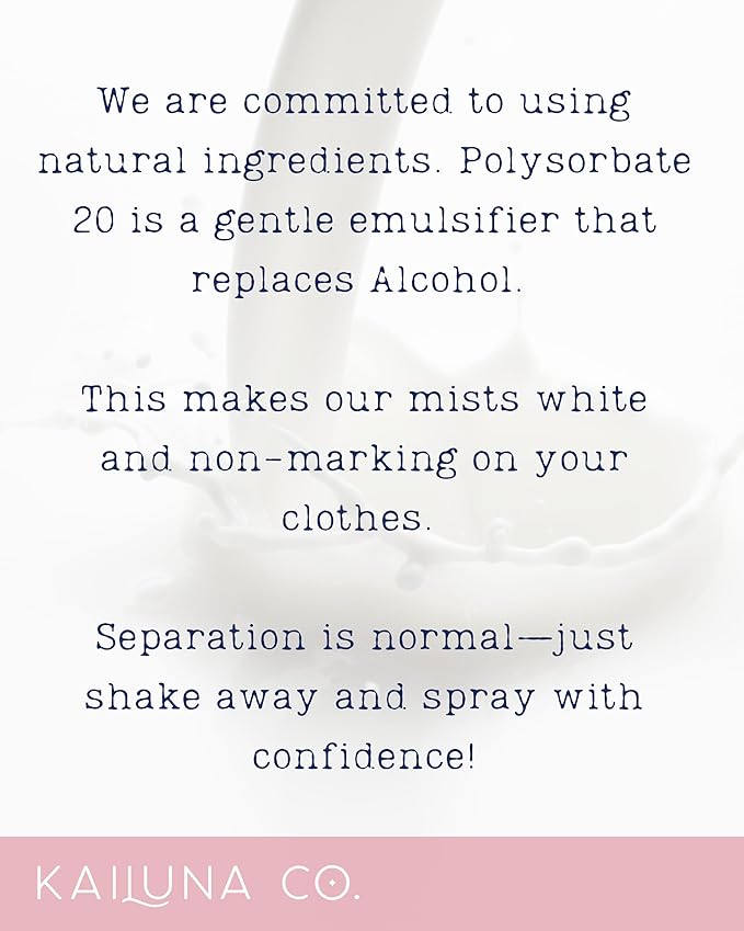 Baby Powder Natural Hair & Body Mist Spray, Pure Essential and Fragrance Oils, Alcohol-Free, Handmade in California, 0.5Fl Oz