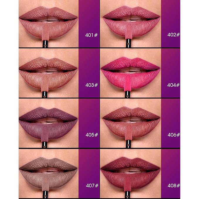 DIARO Lip Gloss, Matte Liquid Lipsticks Creamy Texture Full Color, Lip Oil Velvet Matte WaterProF Long Lasting 24 Hour, Hydrated Beauty Lip Color