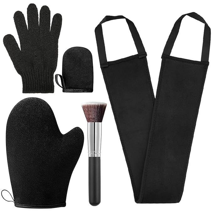 Self Tanning Mitt Applicator - KELILO Tanning Mitts Self Tanner mit 5 in 1, Self Tanner Mitt Applicator Self Tanning Glove for Self Tan Mitt Applicator, Self Tanner Glove Self Tan Glove Spray Tan Mitt