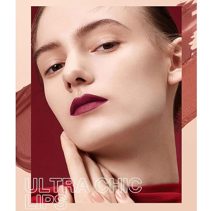 Petansy 12Pcs Lip Liner and Lipstick Set, 6 Colors Matte Liquid Lip Sticks + 6 Matching Smooth Nude Lip Liner, All in One Waterproof Long Lasting Lip Gloss Lips Make-up Gift Set for Girls and Women