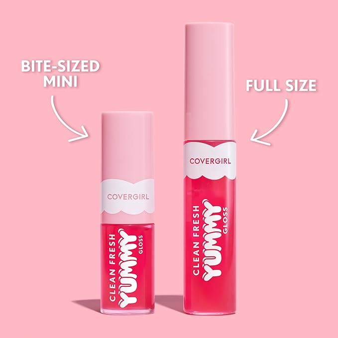 COVERGIRL Clean Fresh Yummy Gloss Bite-Sized Minis Kit - Let’s Get Fizzical & But First a Cosmo