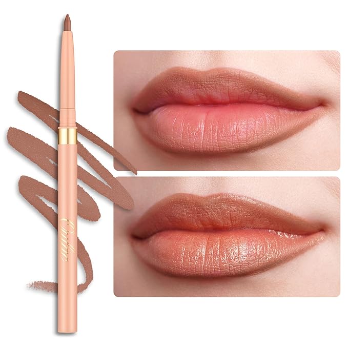 Oulac Waterproof Lipliner Pencil - Smooth and Creamy, Retractable Lip Makeup for Precision Application, Vegan & Cruelty-Free, LL02 Tempting Taupe