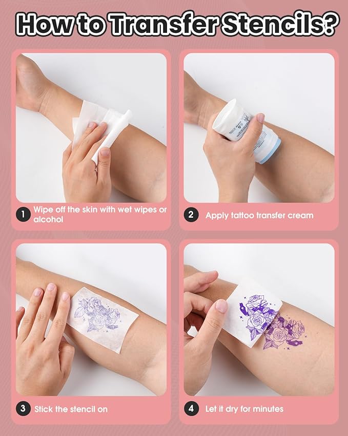 Phomemo M08F Bluetooth Tattoo Stencil Printer, Thermal Stencil Printer with 10pcs Transfer Paper, Tattoo Transfer Machine for Artists & Beginners, Compatible with Phone, Tablet & PC