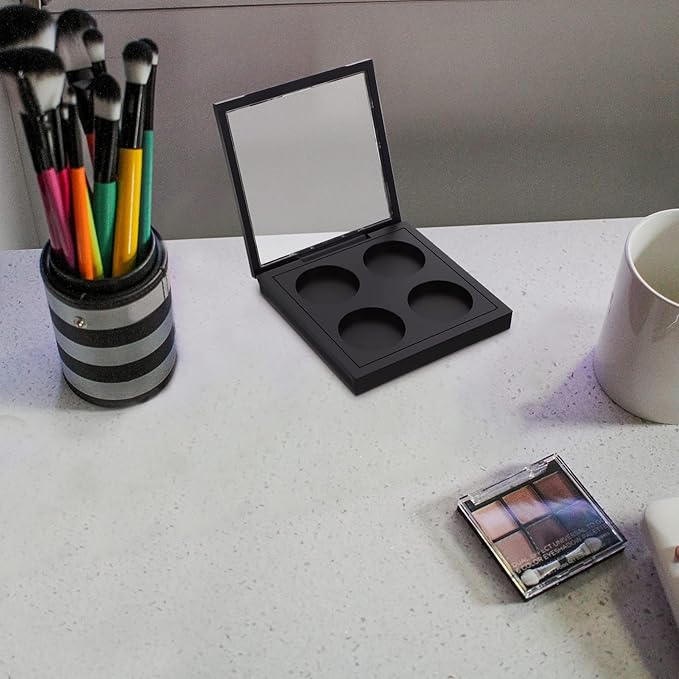 Metal Tray 5 Pcs Empty Magnetic Makeup Containers