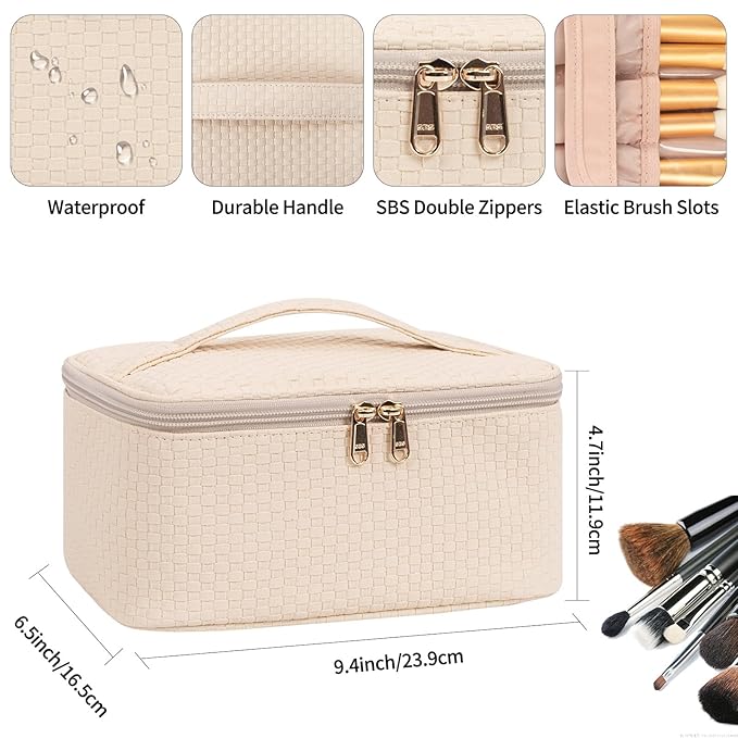 Ocheal makeup bag, portable cosmetic