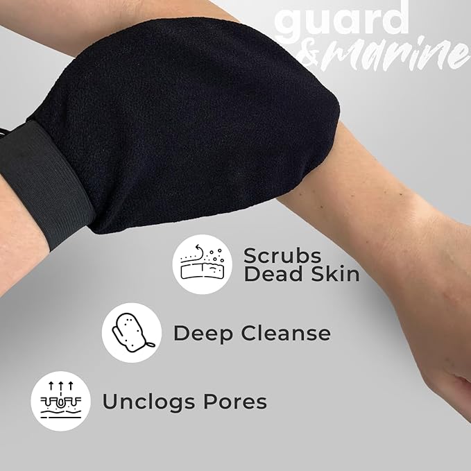 GUARD&MARINE Exfoliating Korean Bath Gloves (Tirkish