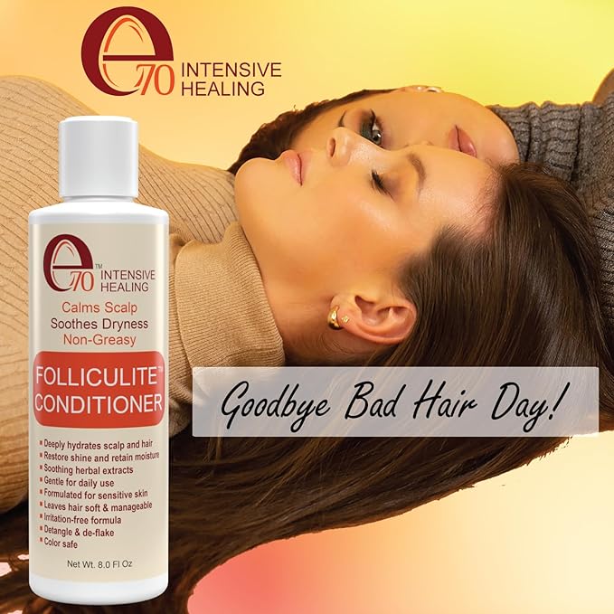 Folliculitis Treatment Hair Conditioner | Moisturize Sensitive Skin, Itchy, Dry Scalp & Damaged Hair Repair | Herbal Extracts for Soft, Shiny Hair | Gentle Color-Safe Detangling Solution