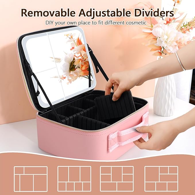 Vanmrior travel makeup bag with