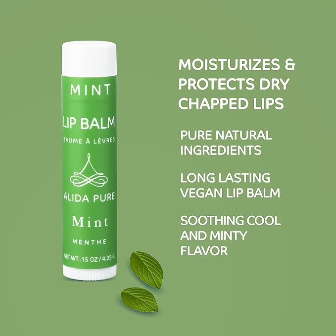 ALIDA PURE Mint Lip Balm Collection, Lips,