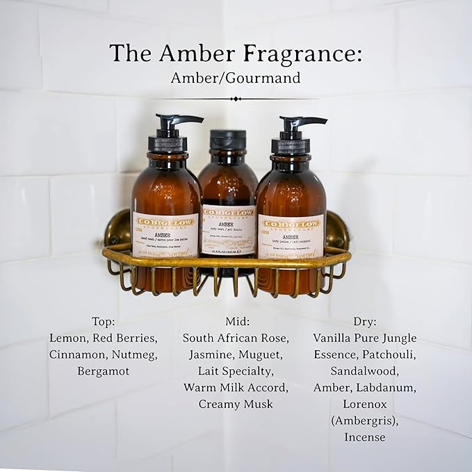 C.O. Bigelow Iconic Collection Amber Hand Wash, Scented Hand Soap with Aloe Vera and Shea Butter, 10.5 fl oz