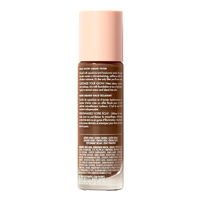 e.l.f. Halo Glow Liquid Filter, Complexion Booster For A Glowing, Soft-Focus Look, Infused With Hyaluronic Acid, Vegan & Cruelty-Free, 8.5 Rich