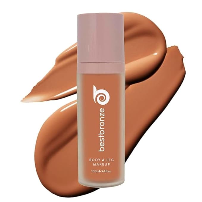 Best Bronze Bombshell Body Makeup - Tattoo Cover Up Makeup & Body Foundation Waterproof - Tattoo Concealer Waterproof for Scars, Varicose Veins Cover Up & Leg Foundation (NW55 Rich Mahogany Neutral)