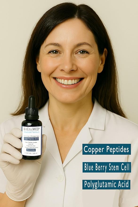 Copper Peptides Serum For Face (Plant Stem Cell Serum for Face) Full Size:1.0oz / 30ml