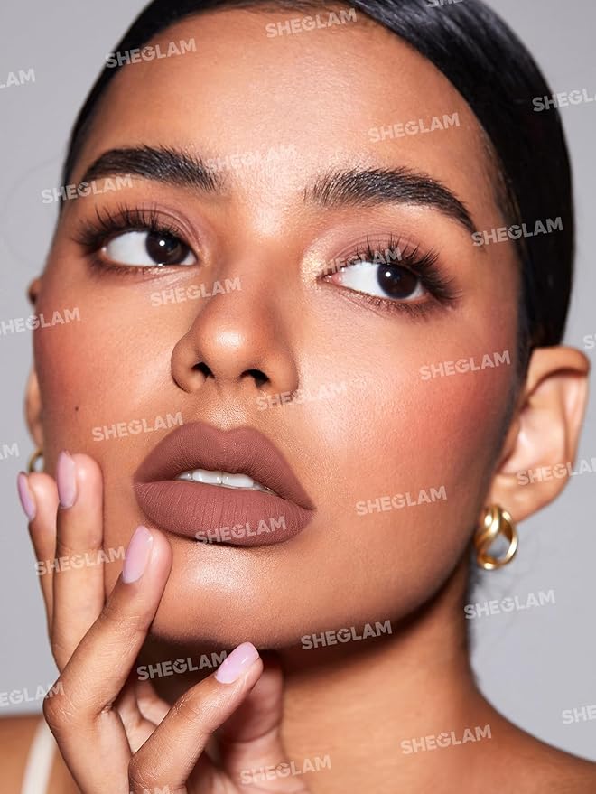 SHEGLAM Lip Liner Creamy Matte Pencil High Pigment Not Easy to Fade Silky Smooth Matte Contour Tint Lip Makeup-Neutral