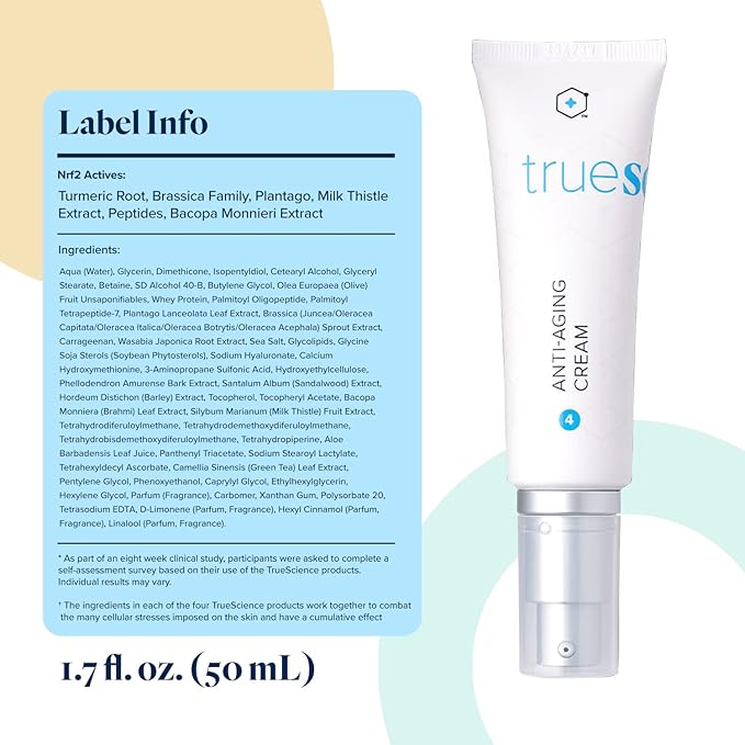 LifeVantage - Face Moisturizer TrueScience Anti-Aging Cream - Deep Moisturizer and Cream to Combat Fine Lines and Wrinkles with Nrf2 Actives (50ml)