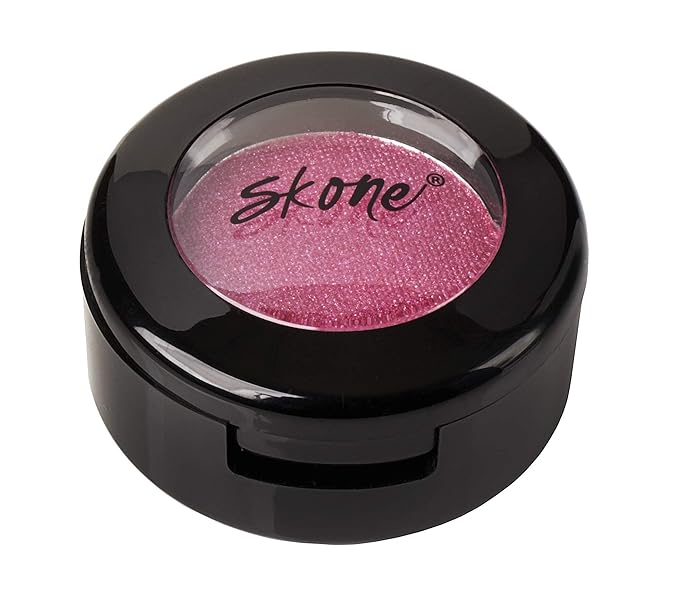 Skone Cosmetics Gems Eye Shadow, Highly Pigmented, Longwear Eye Makeup, Single Eyeshadow with Pro Shimmery Finish - Ultra-Blendable, Slightly Shimmer Shades - PinkEyeshadow - Strawberries